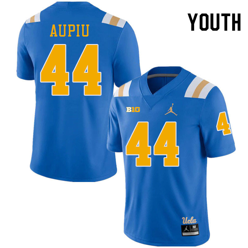 Youth #44 Devin Aupiu Big 10 Conference College Football Jerseys Stitched-Royal